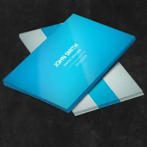 Business Cards with AQ Coating