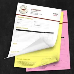 Carbonless Forms 3 Part